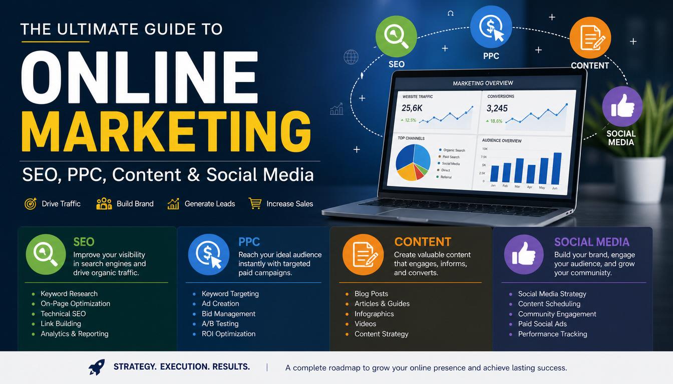 The Ultimate Guide to Online Marketing: SEO, PPC, Content & Social Media